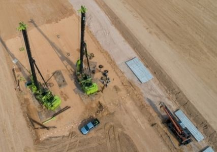 Construction, bird view.