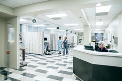 Nurses station in hospital