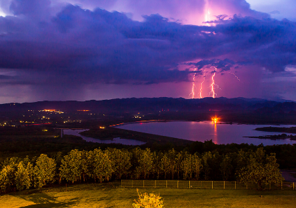 Lightening storm