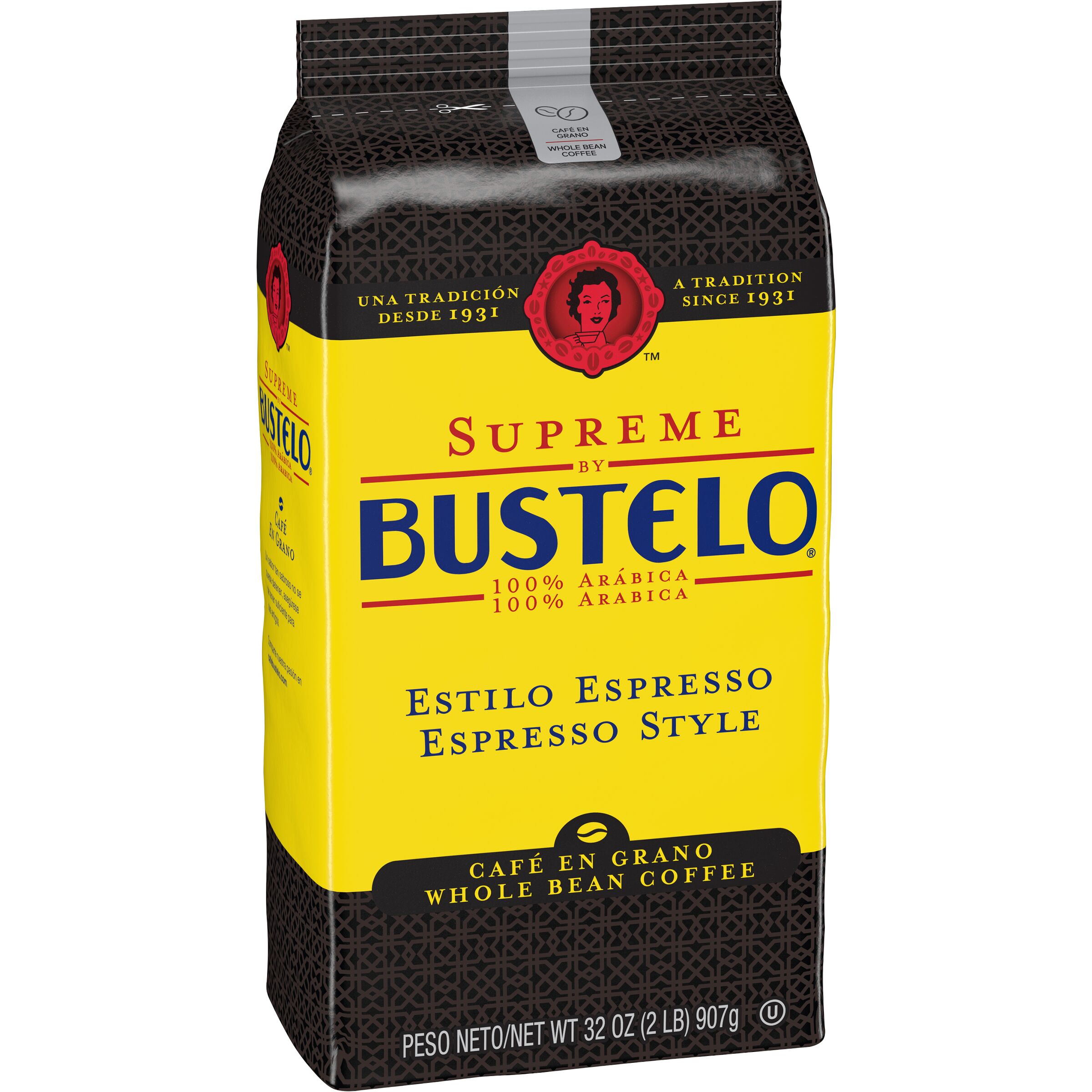 Café Bustelo® Supreme by Bustelo ® Espresso Coffee Whole Bean SmartLabel™