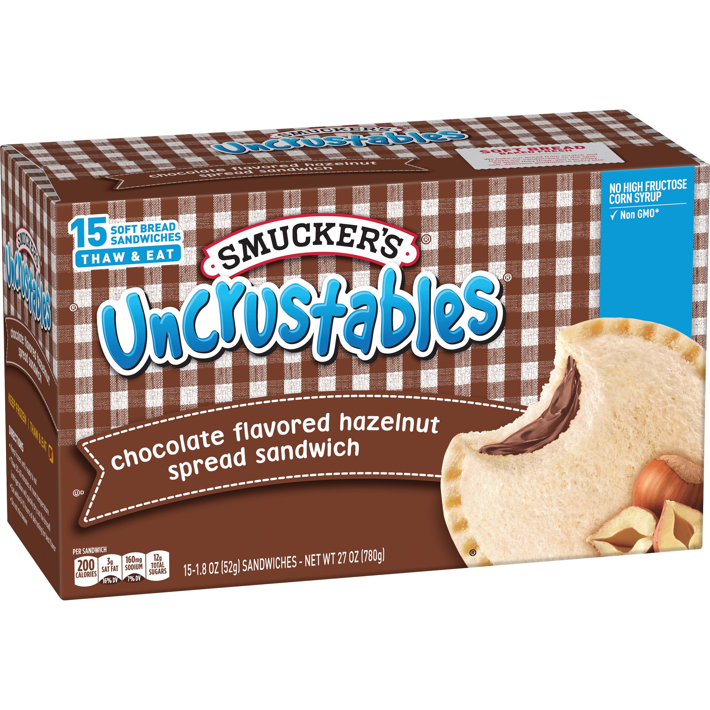 Smucker's® Uncrustables ® Hazelnut Sandwich SmartLabel™