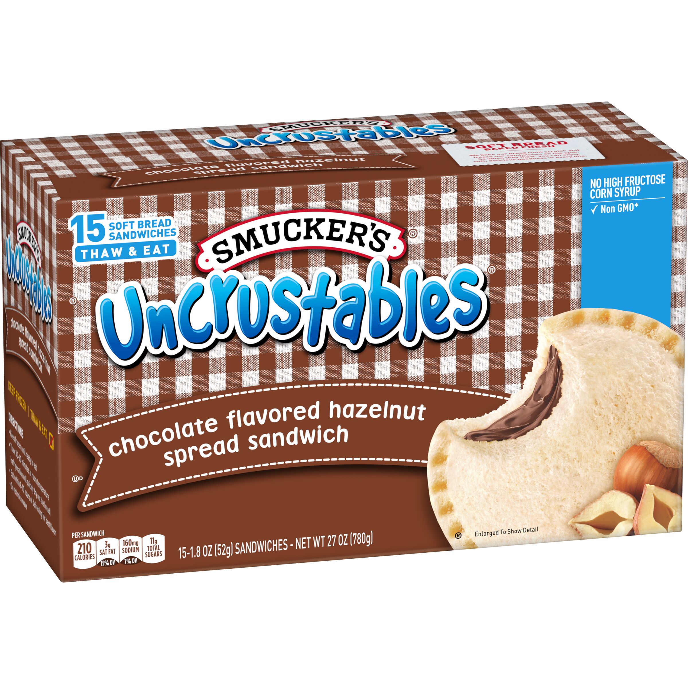 Smucker's® Uncrustables ® Hazelnut Sandwich SmartLabel™
