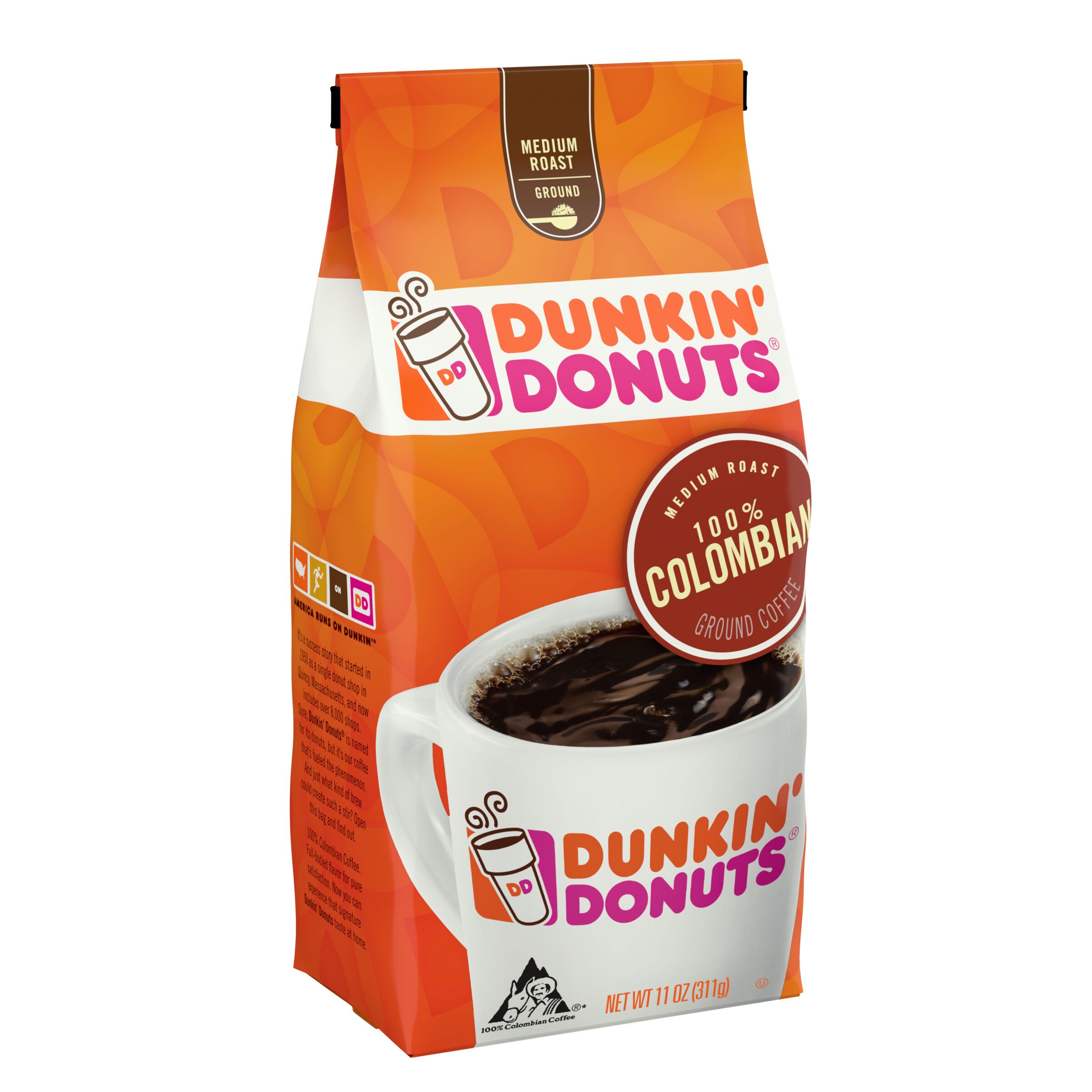 Dunkin' Donuts® 100 Colombian Coffee SmartLabel™