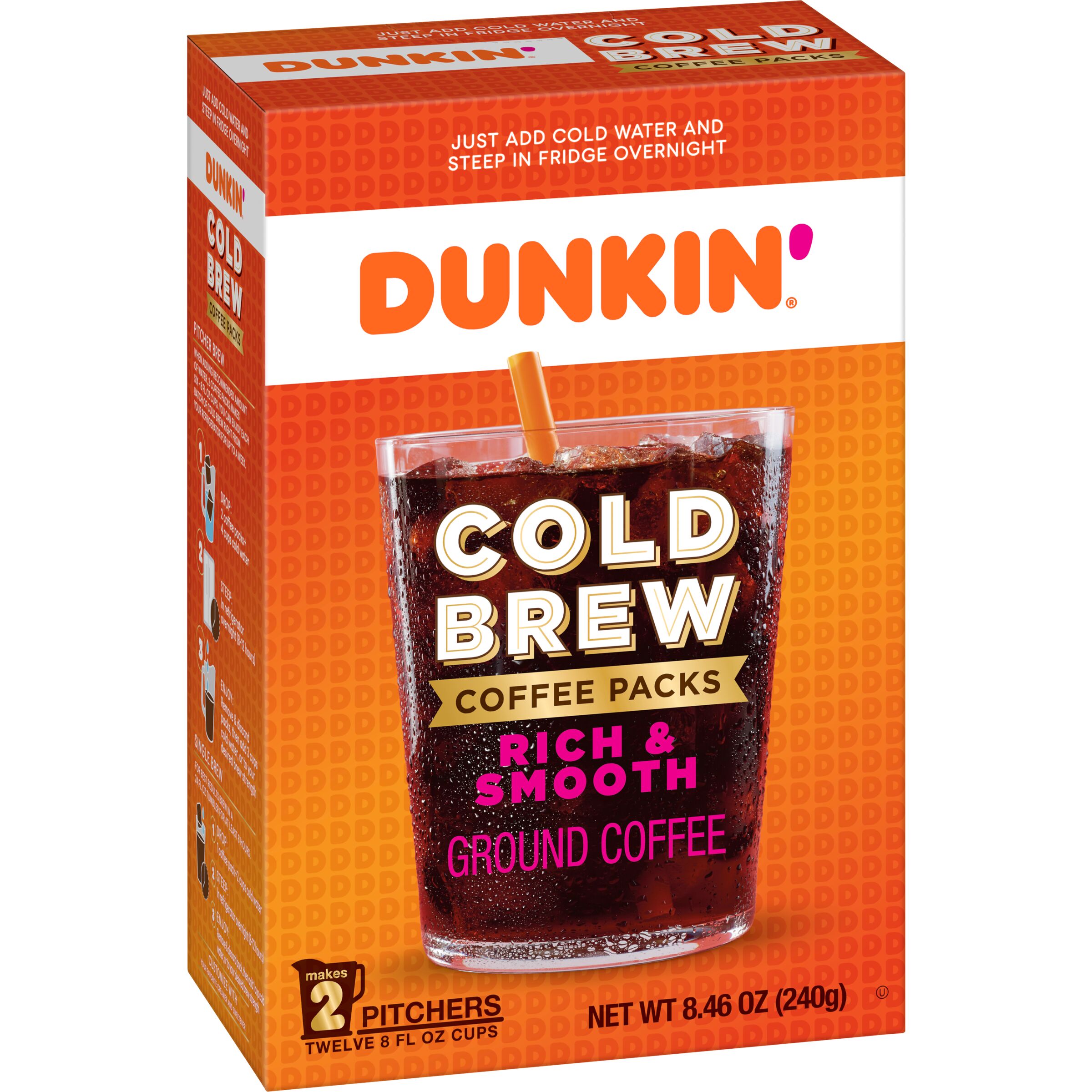 Dunkin'® Cold Brew Coffee Packs SmartLabel™