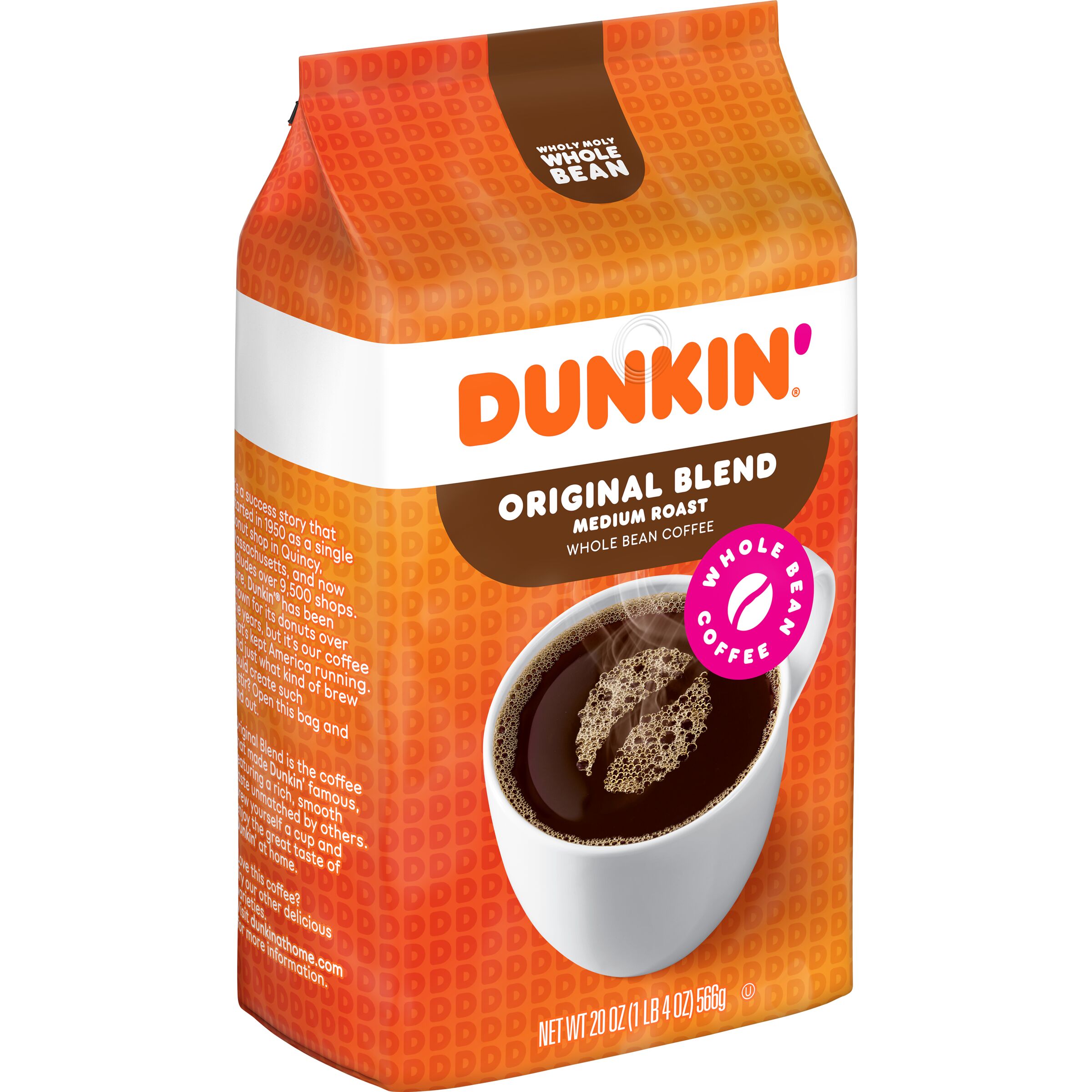 Dunkin'® Original Blend Whole Bean Coffee SmartLabel™
