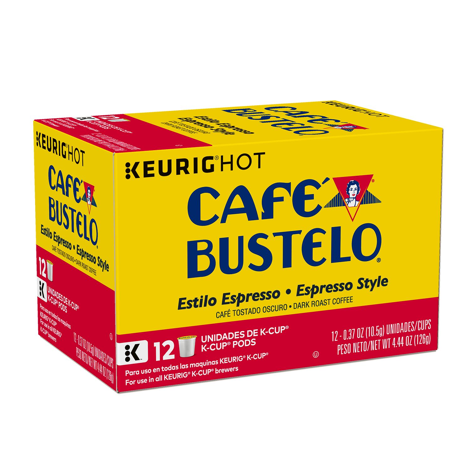Café Bustelo® Espresso Style Coffee KCup® Pods, 12 Count SmartLabel™